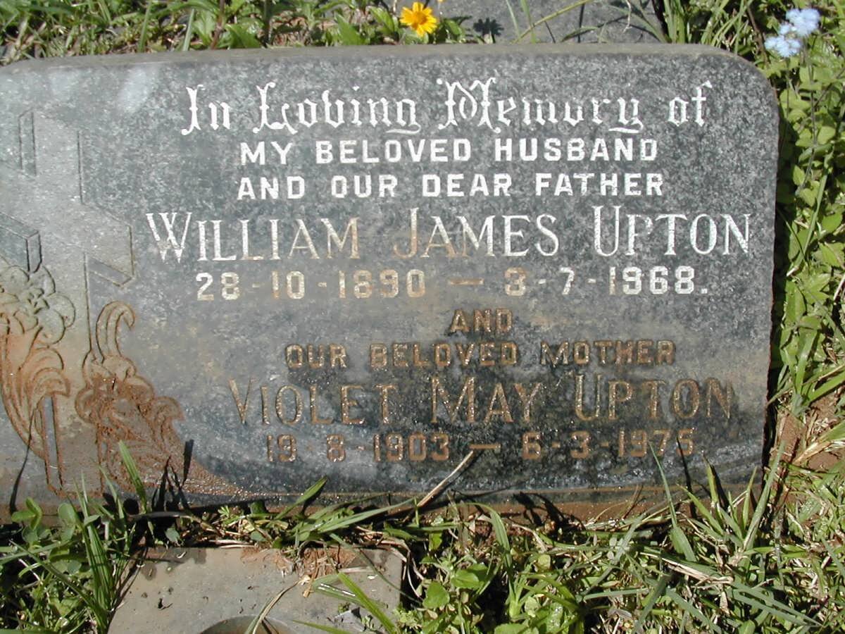 UPTON William James 1890-1968 &amp; Violet May 1903-1975