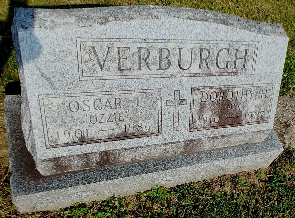 VERBURGH Oscar J. 1901-1986 &amp; Dorothy H. 1910-1997