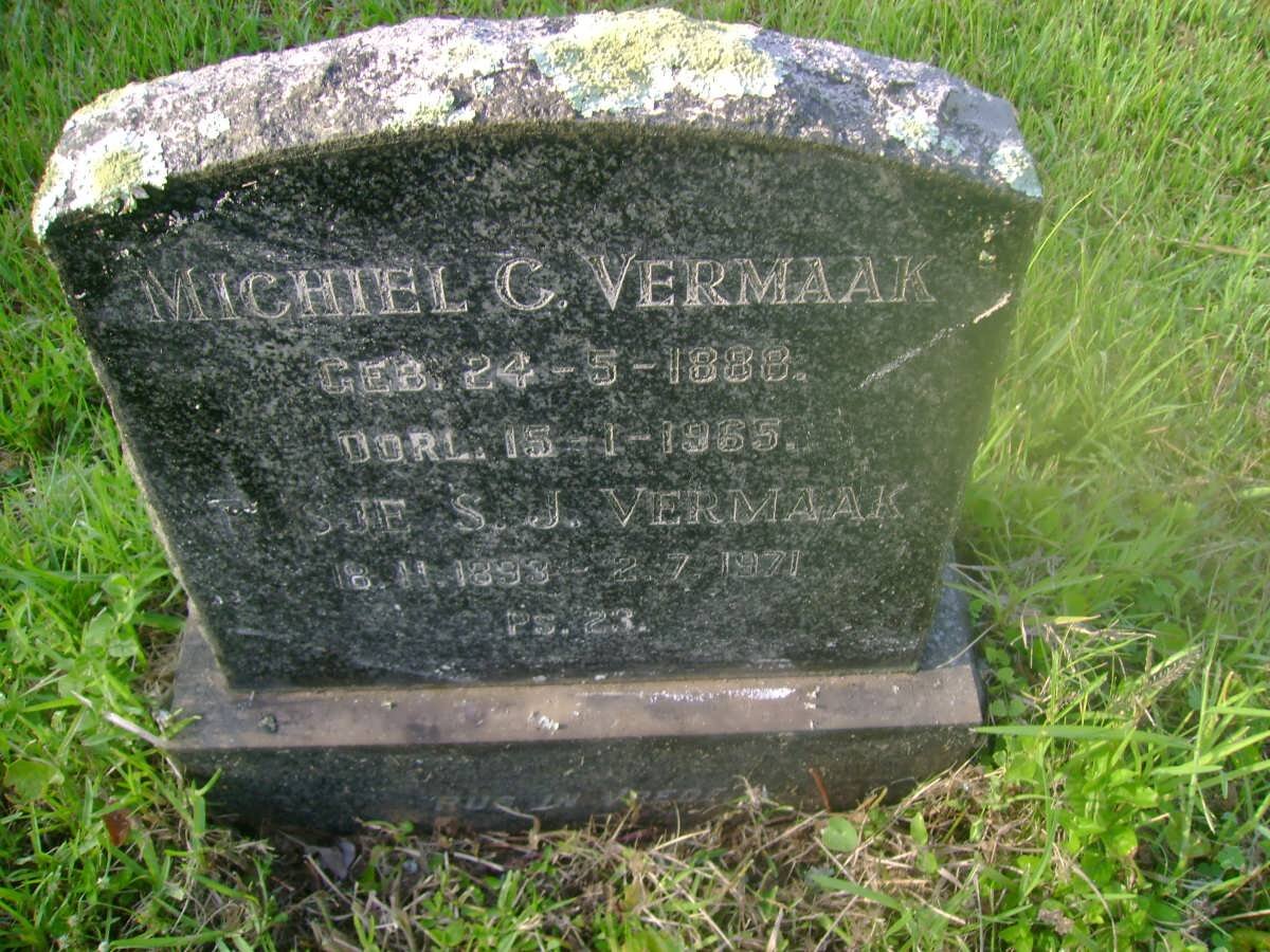 VERMAAK Michiel C. 1888-1965 &amp; Elsje S.J. 1893-1971