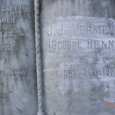 VERMEULEN Jan Walters -1957 &amp; J.J. HENNING -1974 