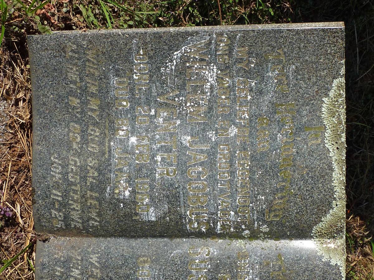 VENTER Willem Jacobus -1950 &amp; Susanna Engela -1962