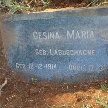 VENTER Gesina Maria nee LABUSCHAGNE 1914-1968