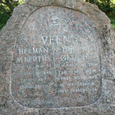 VEEN Herman Albertus 1913-1993 &amp; Helen Geddes 1920-2006