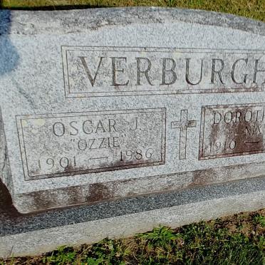 VERBURGH Oscar J. 1901-1986 &amp; Dorothy H. 1910-1997