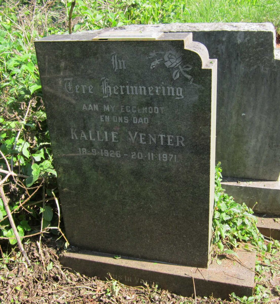 VENTER Kallie 1926-1971