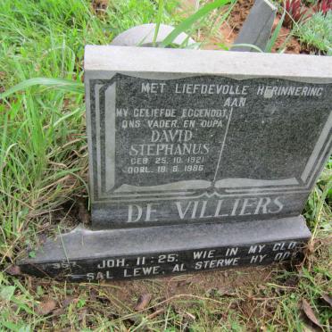 VILLLIERS David Stephanus, de 1921-1986
