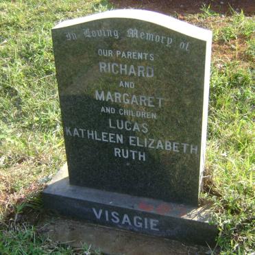 VISAGIE Richard -1950 &amp; Margaret -1969 :: VISAGIE Lucas -1946 :: VISAGIE Kathleen -1944