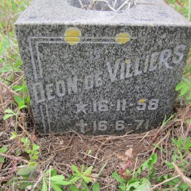 VILLIERS Deon, de 1958-1971