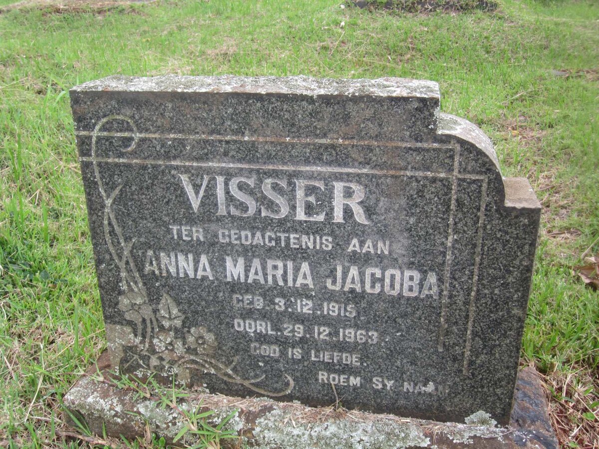 VISSER Anna Maria Jacoba 1915-1963