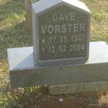 VORSTER Dave 1947-2004