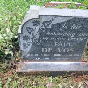 VOS Paul, de 1915-1985