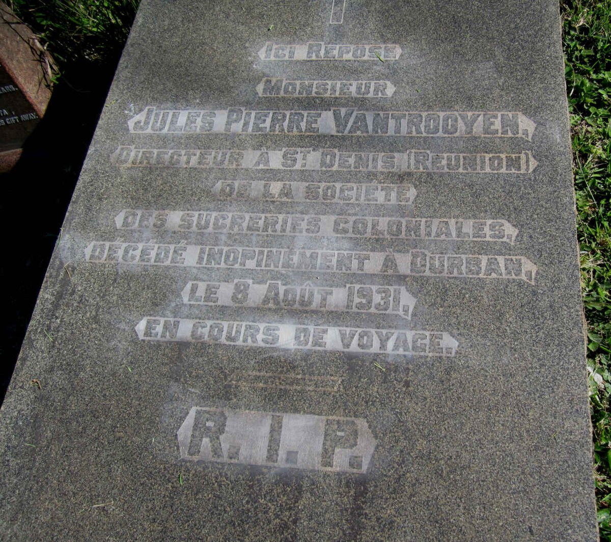 VANTROOYEN Jules Pierre -1931