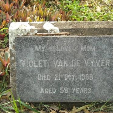 VYVER Violet, van de -1968