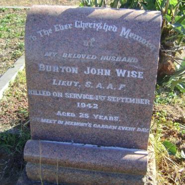 WISE Burton John -1942