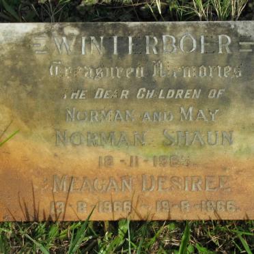 WINTERBOER Norman Shaun -1963 :: WINTERBOER Meagan Desiree 1966-1966