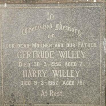 WILLEY Harry -1957 &amp; Gertude -1956