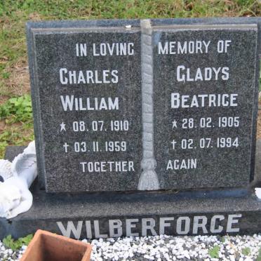 WILBERFORCE Charles William 1910-1959 &amp; Gladys Beatrice 1905-1994