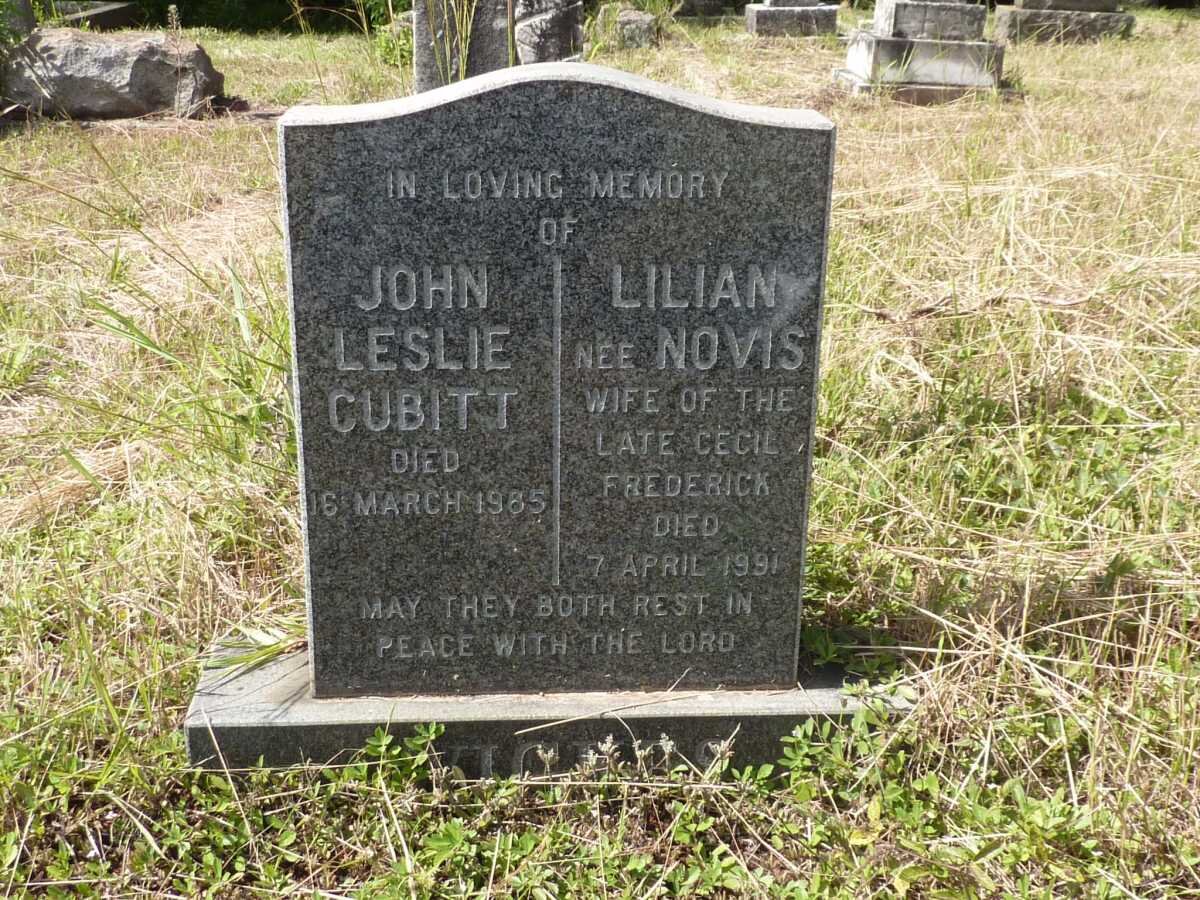 WICKES John Leslie Cubitt -1985 &amp; Lilian NOVIS -1991