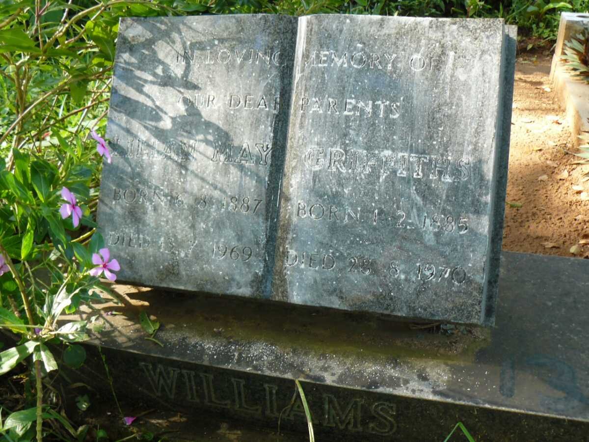 WILLIAMS Griffiths 1885-1970 &amp; Lilian May 1887-1969
