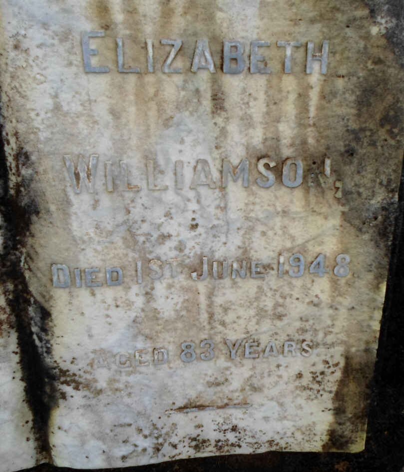 WILLIAMSON Elizabeth -1948