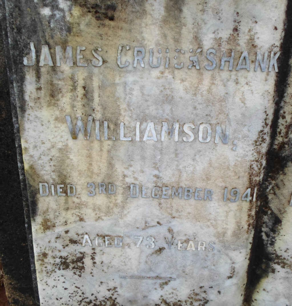 WILLIAMSON James Cruickshank -1941