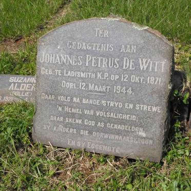 WITT Johannes Petrus, de 1871-1944 :: ALDER Suzanne 1921-2000 :: FLANAGAN Patrick 1919-1991 :: FLANAGAN Rene 1925-2010