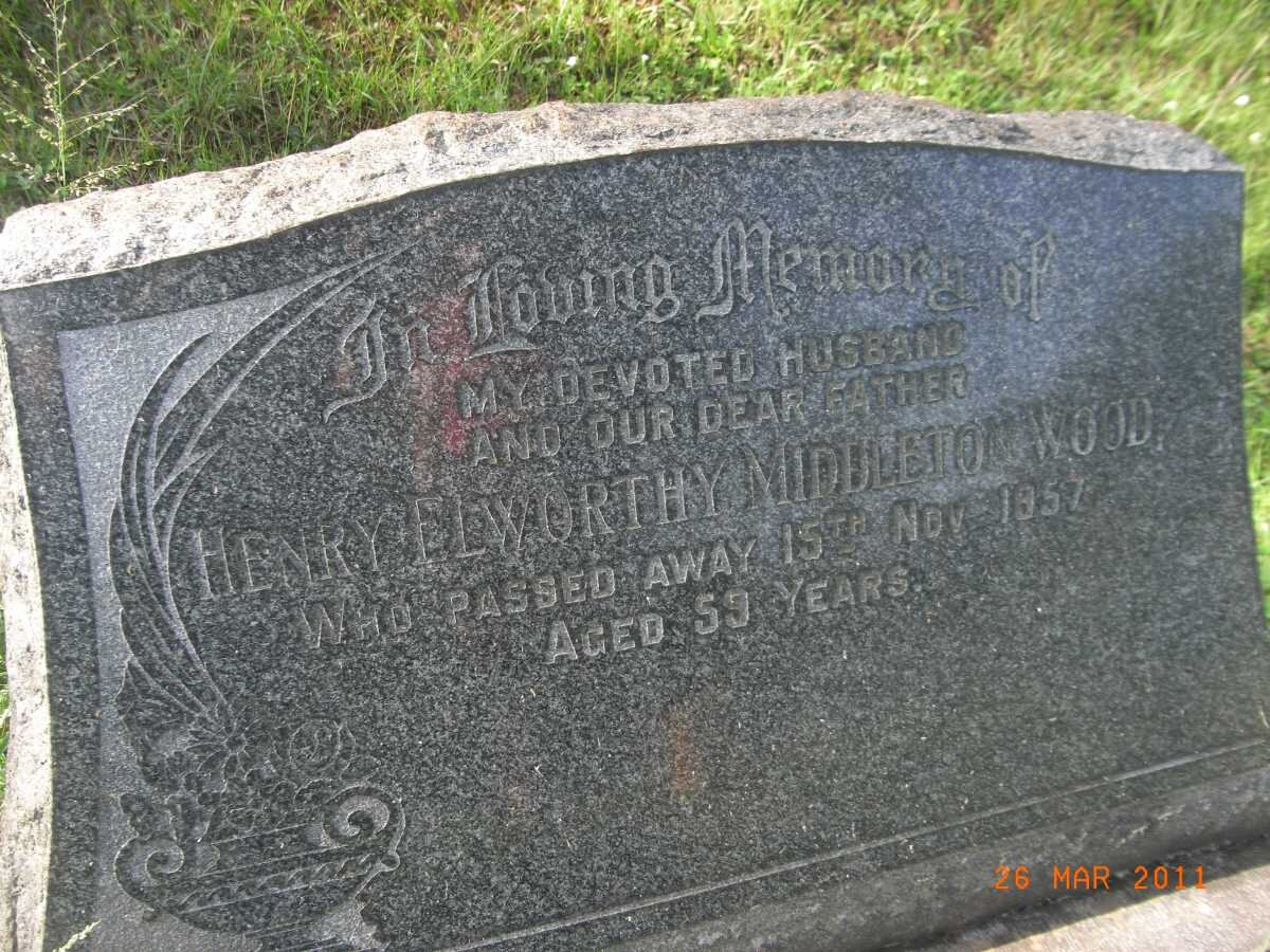 WOOD Henry Elworthy Middleton -1957