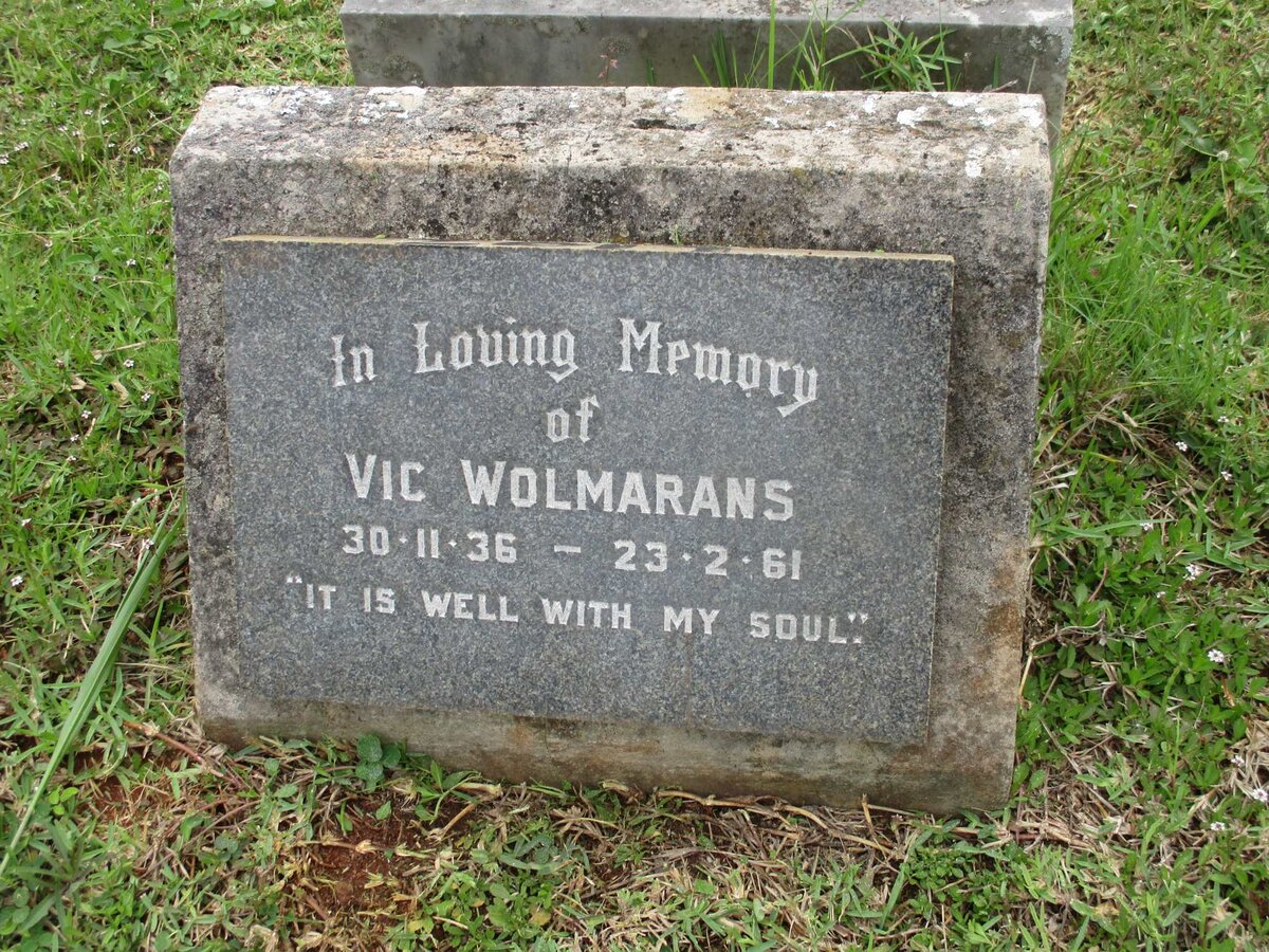 WOLMARANS Vic 1936-1961