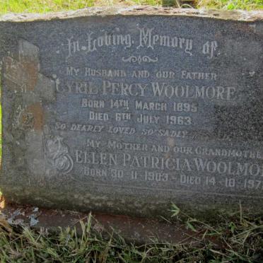 WOOLMORE Cyril Percy 1895-1963 &amp; Ellen Patricia 1903-1975