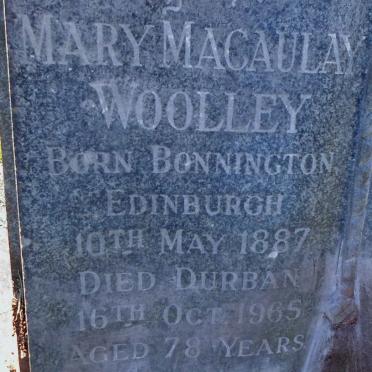 WOOLLEY Mary MacCAULEY 1887-1965