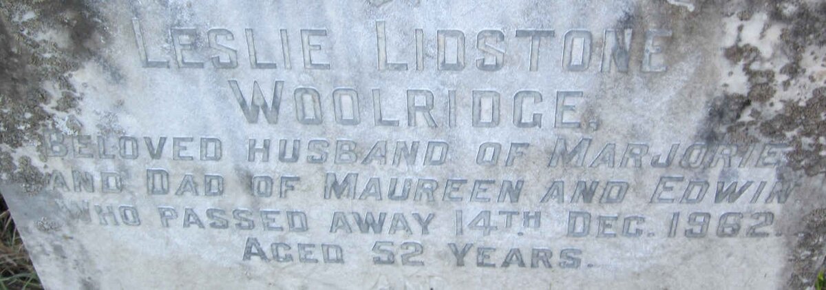 WOOLRIDGE Leslie Lidstone -1962