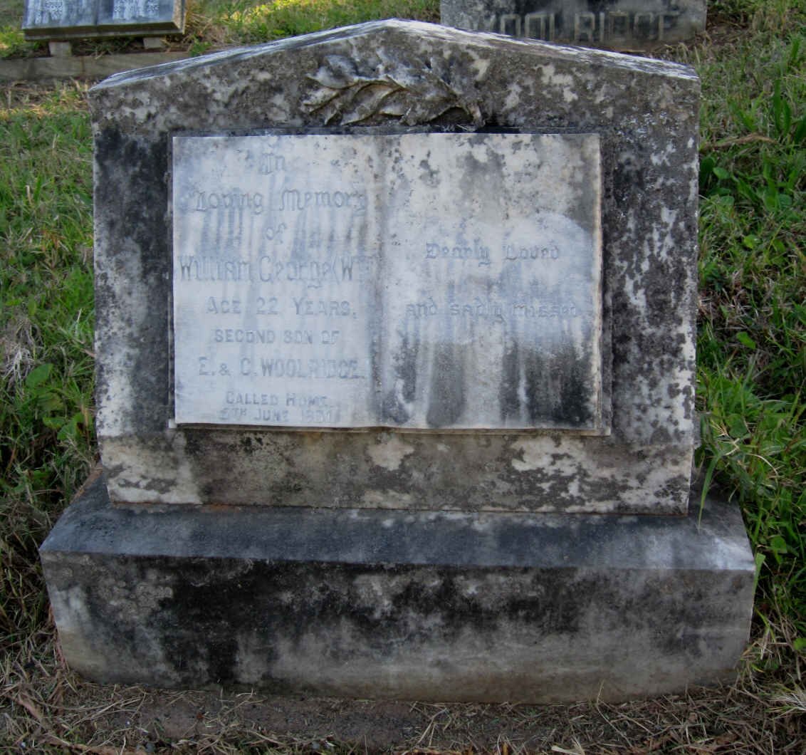 WOOLRIDGE William George -1931