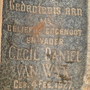 WYK Cecil Daniel, van 1927-1954