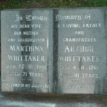 WHITTAKER Arthur -1961 &amp; Marthina -1960