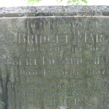 WHAMOND Albert Edward -1950 &amp; Bridget Mary -1937 