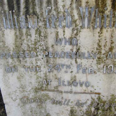 WHITFIELD William Fred -1939