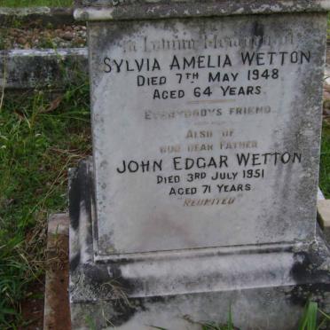 WETTON John Edgar -1951 &amp; Sylvia Amelia -1948