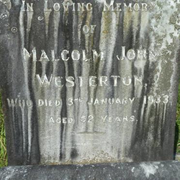 WESTERTON Malcolm John -1933