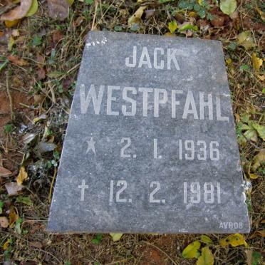 WESTFAHL Jack Lawrence 1936-1981