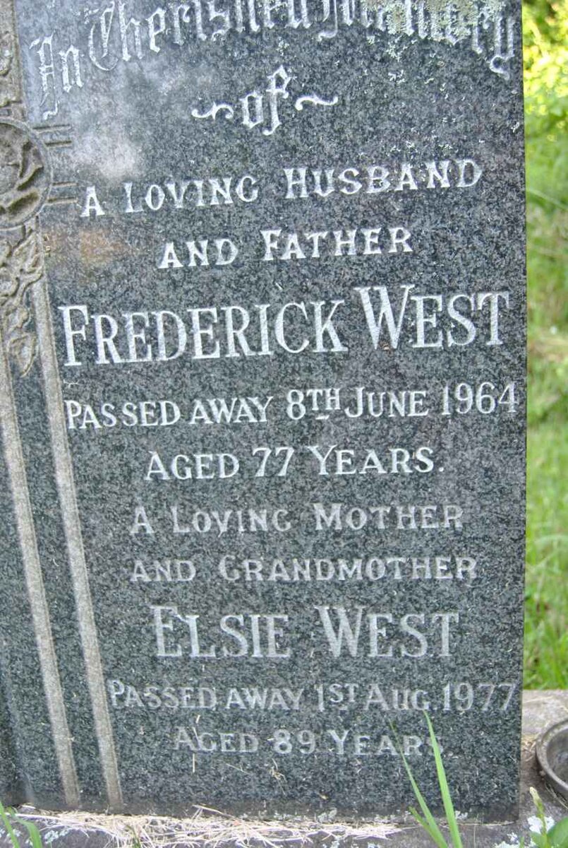 WEST Frederick -1964 &amp; Elsie -1977