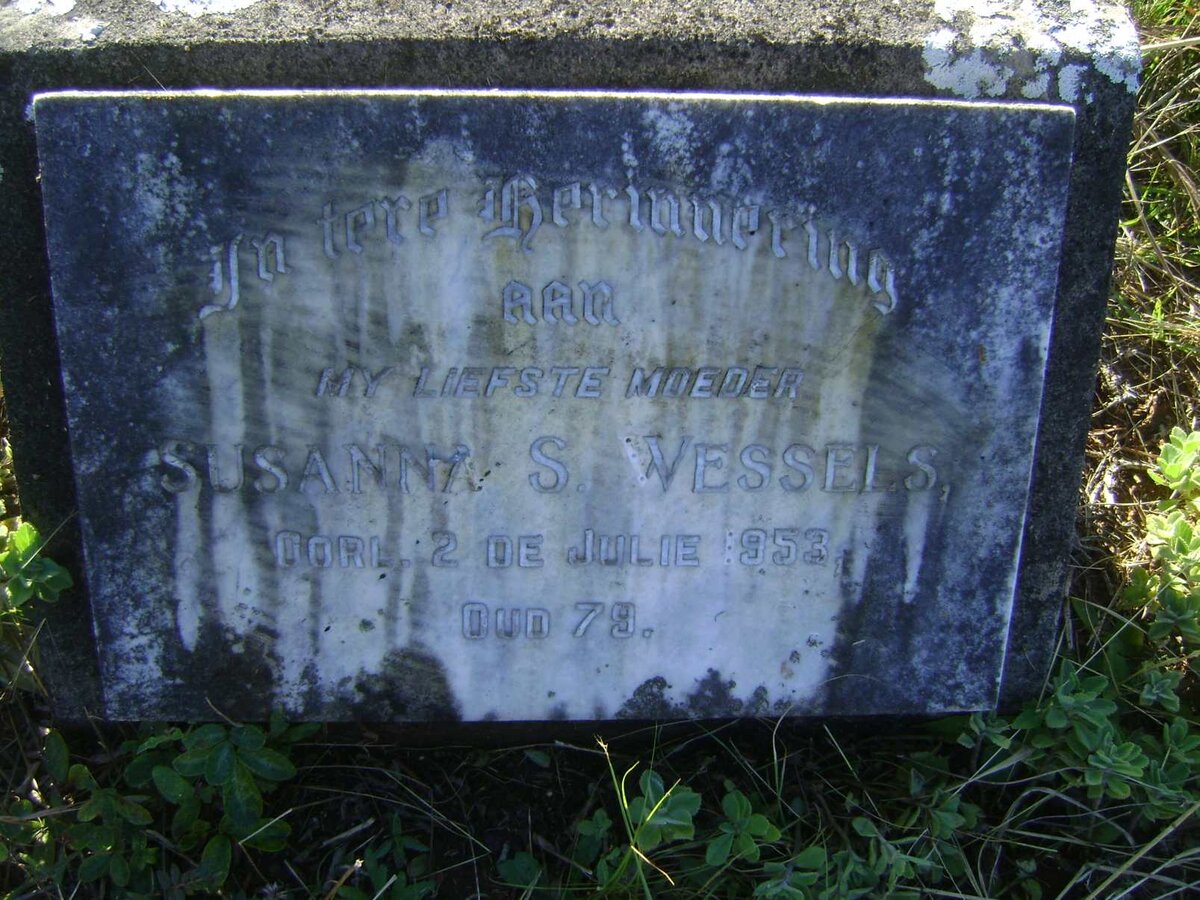 WESSELS Susanna S. -1953