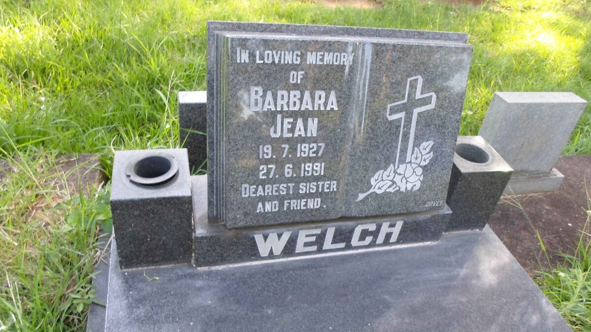 WELCH Barbara Jean 1927-1991