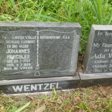 WENTZEL Ada 1935-1996 :: WENTZEL Johannes Hercules 1954-1984