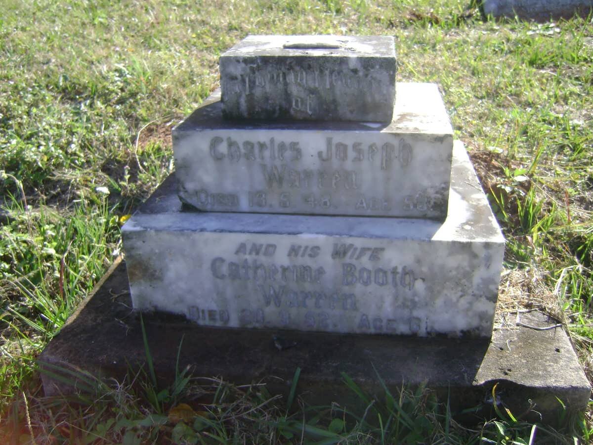 WARREN Charles Joseph -1948 &amp; Catherine Booth -1952