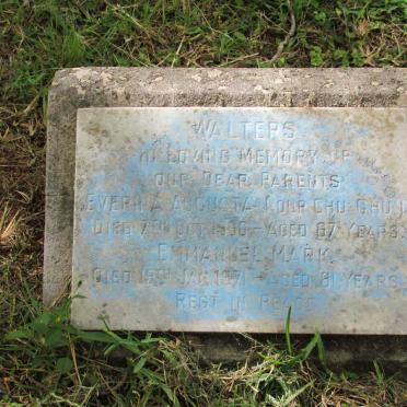 WALTERS Emmanuel Mark -1971 &amp; Everina Augusta -1960