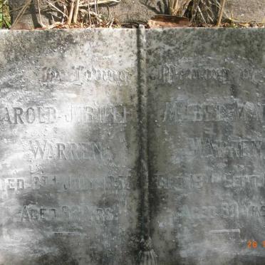 WARREN Harold Jubilee -1955 &amp; Mabel Maud -1956