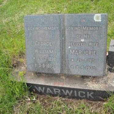 WARWICK George William 1898-1973 &amp; Marjorie 1901-1970