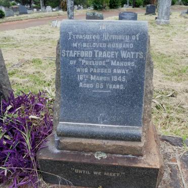 WATTS Stafford Tracey -1945