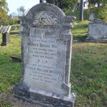 WRIGHT George Hillier  -1960 &amp; Florence Sarah -1931