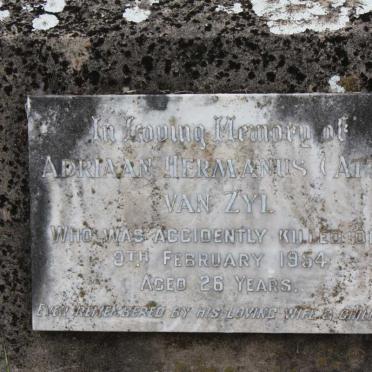 ZYL Adriaan Hermanus, van -1954